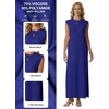 image:imageGRECERELLE 2026 Womens Summer Fall Shift Sweater Maxi Dress with PocketsRoyal Blue