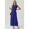 image:imageGRECERELLE 2026 Womens Summer Fall Shift Sweater Maxi Dress with PocketsRoyal Blue
