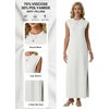 image:imageGRECERELLE 2026 Womens Summer Fall Shift Sweater Maxi Dress with PocketsWhite