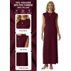 image:imageGRECERELLE 2026 Womens Summer Fall Shift Sweater Maxi Dress with PocketsWine Red