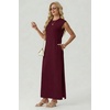 image:imageGRECERELLE 2026 Womens Summer Fall Shift Sweater Maxi Dress with PocketsWine Red