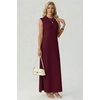 image:imageGRECERELLE 2026 Womens Summer Fall Shift Sweater Maxi Dress with PocketsWine Red