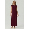 image:imageGRECERELLE 2026 Womens Summer Fall Shift Sweater Maxi Dress with PocketsWine Red