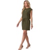 image:imageGRECERELLE 2026 Womens Summer Tie Waist Casual T Shirt Dress with PocketsArmy Green