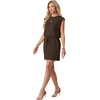 image:imageGRECERELLE 2026 Womens Summer Tie Waist Casual T Shirt Dress with PocketsDark Coffee