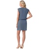 image:imageGRECERELLE 2026 Womens Summer Tie Waist Casual T Shirt Dress with PocketsDenim Blue