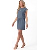 image:imageGRECERELLE 2026 Womens Summer Tie Waist Casual T Shirt Dress with PocketsDenim Blue