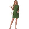image:imageGRECERELLE 2026 Womens Summer Tie Waist Casual T Shirt Dress with PocketsDill Green