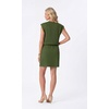 image:imageGRECERELLE 2026 Womens Summer Tie Waist Casual T Shirt Dress with PocketsDill Green