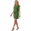 image:imageGRECERELLE 2026 Womens Summer Tie Waist Casual T Shirt Dress with PocketsDill Green