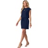 image:imageGRECERELLE 2026 Womens Summer Tie Waist Casual T Shirt Dress with PocketsNavy Blue