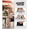 image:imageGRECERELLE 2026 Womens Summer Tie Waist Casual T Shirt Dress with PocketsOatmeal