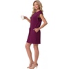 image:imageGRECERELLE 2026 Womens Summer Tie Waist Casual T Shirt Dress with PocketsPitaya
