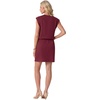 image:imageGRECERELLE 2026 Womens Summer Tie Waist Casual T Shirt Dress with PocketsWine Red