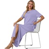 image:imageGRECERELLE 2026 Womens Summer WrinkleFree 2 Piece Skirt Sets with PocketsAura Indigo