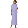 image:imageGRECERELLE 2026 Womens Summer WrinkleFree 2 Piece Skirt Sets with PocketsAura Indigo