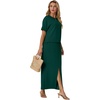 image:imageGRECERELLE 2026 Womens Summer WrinkleFree 2 Piece Skirt Sets with PocketsDark Green