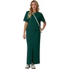 image:imageGRECERELLE 2026 Womens Summer WrinkleFree 2 Piece Skirt Sets with PocketsDark Green