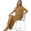 image:imageGRECERELLE 2026 Womens Summer WrinkleFree 2 Piece Skirt Sets with PocketsGinger