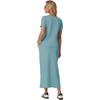 image:imageGRECERELLE 2026 Womens Summer WrinkleFree 2 Piece Skirt Sets with PocketsLight Blue