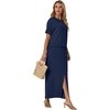 image:imageGRECERELLE 2026 Womens Summer WrinkleFree 2 Piece Skirt Sets with PocketsNavy Blue