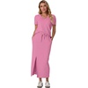 image:imageGRECERELLE 2026 Womens Summer WrinkleFree 2 Piece Skirt Sets with PocketsRose Red