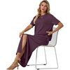 image:imageGRECERELLE 2026 Womens Summer WrinkleFree 2 Piece Skirt Sets with PocketsRosewood