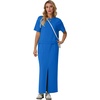 image:imageGRECERELLE 2026 Womens Summer WrinkleFree 2 Piece Skirt Sets with PocketsRoyal Blue