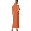 image:imageGRECERELLE 2026 Womens Summer WrinkleFree 2 Piece Skirt Sets with PocketsTan