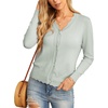 image:imageGRECERELLE Cardigan Sweaters for Women Lightweight 2026 Fall OutfitsBean Green