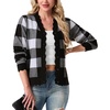 image:imageGRECERELLE Cardigan Sweaters for Women Lightweight 2026 Fall OutfitsBlack Plaid