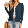 image:imageGRECERELLE Cardigan Sweaters for Women Lightweight 2026 Fall OutfitsBlue Gray