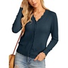 image:imageGRECERELLE Cardigan Sweaters for Women Lightweight 2026 Fall OutfitsBlue Gray
