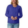 image:imageGRECERELLE Cardigan Sweaters for Women Lightweight 2026 Fall OutfitsBright Blue