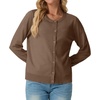 image:imageGRECERELLE Cardigan Sweaters for Women Lightweight 2026 Fall OutfitsBrown