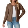image:imageGRECERELLE Cardigan Sweaters for Women Lightweight 2026 Fall OutfitsBrown