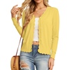 image:imageGRECERELLE Cardigan Sweaters for Women Lightweight 2026 Fall OutfitsCheese Yellow