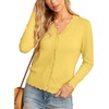image:imageGRECERELLE Cardigan Sweaters for Women Lightweight 2026 Fall OutfitsCheese Yellow