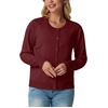 image:imageGRECERELLE Cardigan Sweaters for Women Lightweight 2026 Fall OutfitsCherry Red