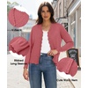 image:imageGRECERELLE Cardigan Sweaters for Women Lightweight 2026 Fall OutfitsCoral Red