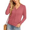 image:imageGRECERELLE Cardigan Sweaters for Women Lightweight 2026 Fall OutfitsCoral Red