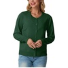 image:imageGRECERELLE Cardigan Sweaters for Women Lightweight 2026 Fall OutfitsDark Green
