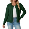 image:imageGRECERELLE Cardigan Sweaters for Women Lightweight 2026 Fall OutfitsDark Green