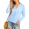image:imageGRECERELLE Cardigan Sweaters for Women Lightweight 2026 Fall OutfitsLight Blue