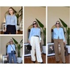 image:imageGRECERELLE Cardigan Sweaters for Women Lightweight 2026 Fall OutfitsLight Blue