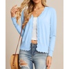 image:imageGRECERELLE Cardigan Sweaters for Women Lightweight 2026 Fall OutfitsLight Blue