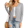image:imageGRECERELLE Cardigan Sweaters for Women Lightweight 2026 Fall OutfitsLight Gray