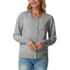 image:imageGRECERELLE Cardigan Sweaters for Women Lightweight 2026 Fall OutfitsLight Grey