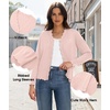image:imageGRECERELLE Cardigan Sweaters for Women Lightweight 2026 Fall OutfitsLight Pink