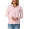 image:imageGRECERELLE Cardigan Sweaters for Women Lightweight 2026 Fall OutfitsPink White